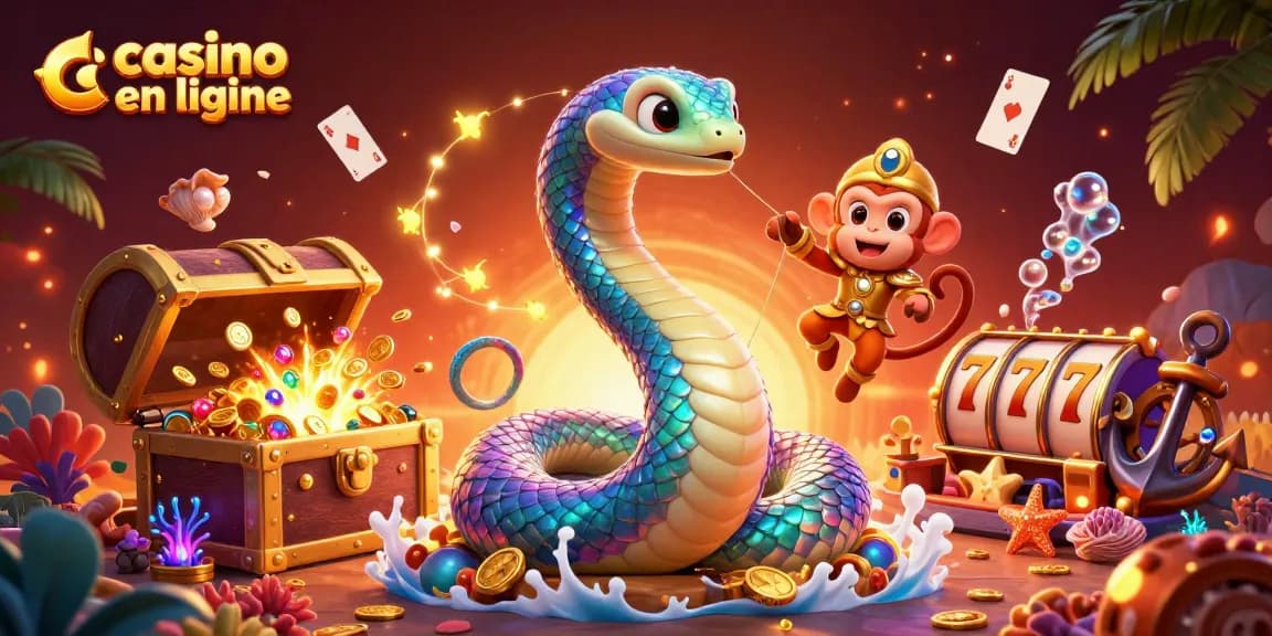 Gagnez avec le casino en ligne grâce à cette illustration 3D captivante pleine de richesses.