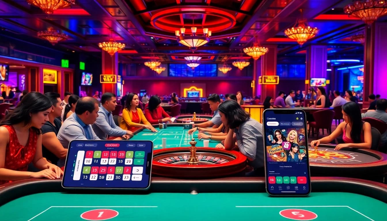Experience the excitement of gtatogel alternatif in a vibrant casino scene filled with diverse players.