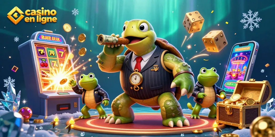 Profitez du meilleur casino en ligne avec une ambiance festive et des personnages expressifs.