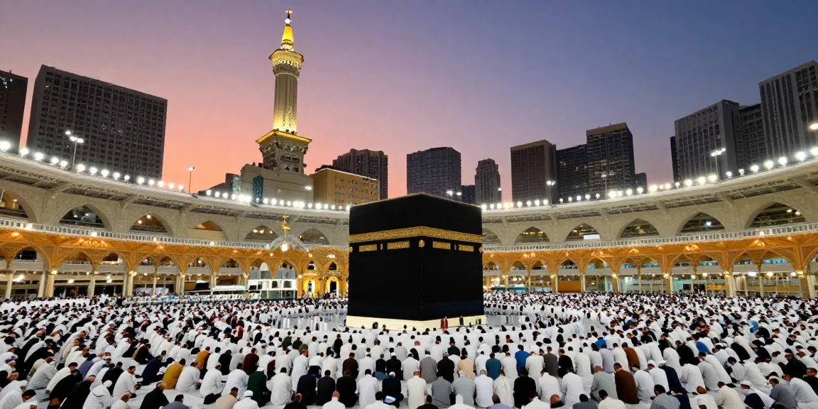 Umroh Itikaf experience in Makkah, capturing the essence of worship while booking unforgettable travel experiences.
