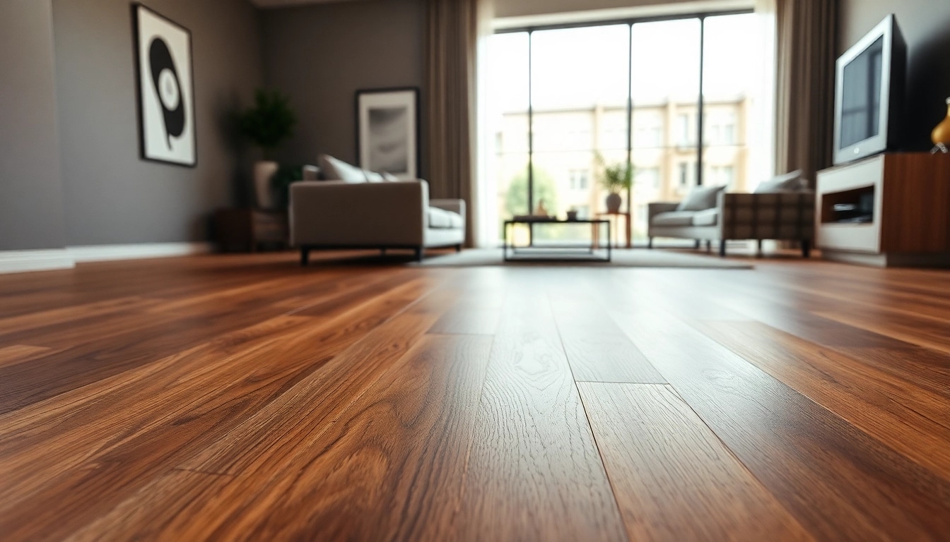 Transform your living space with luxurious vinyl flooring showcasing rich textures and modern design.