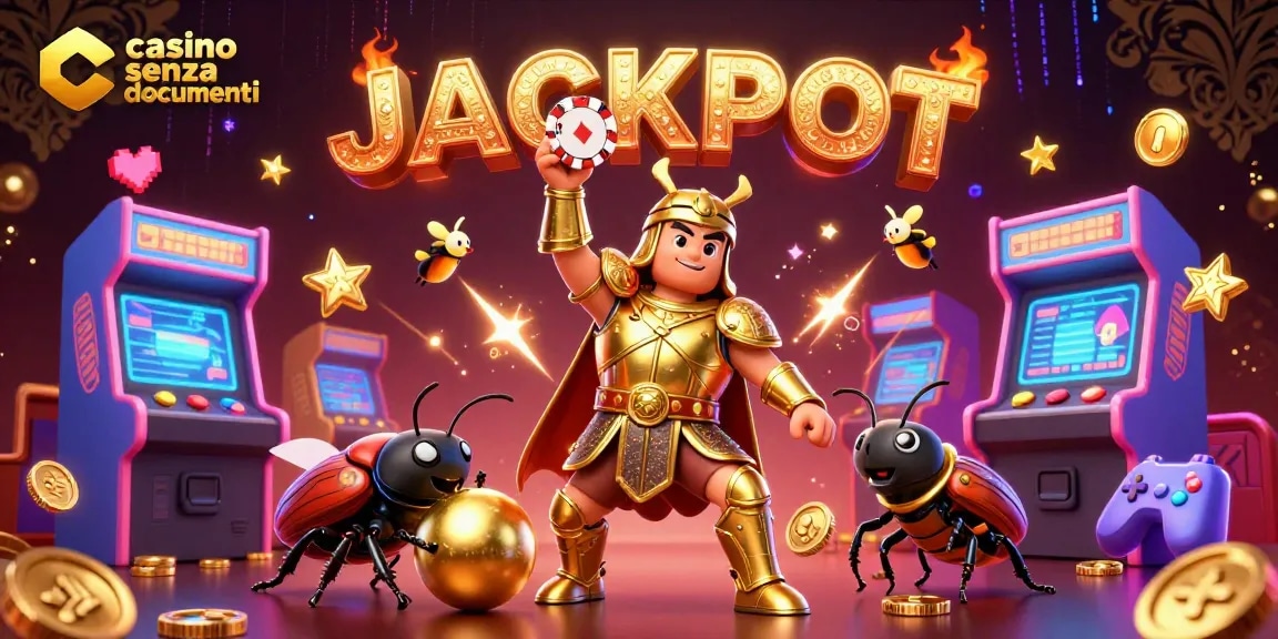 Scopri l'emozione di casino senza documenti con una grafica vibrante e personaggi coinvolgenti.