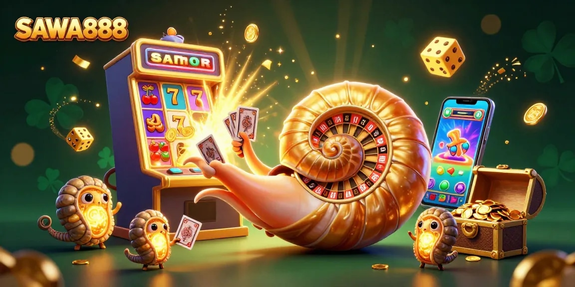 Experience thrilling gameplay with SAWA888 as ancient characters engage in a vibrant Casino adventure.