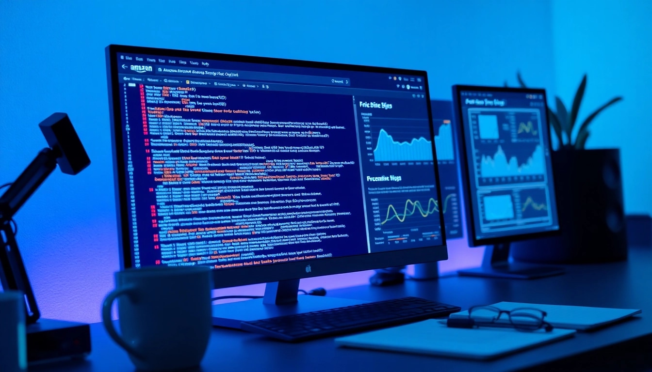 Web scrapping in action with a data extraction tool on a modern computer screen.