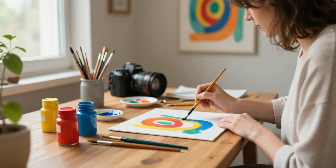Engaging number painting activity, showcasing vibrant colors and creative process.