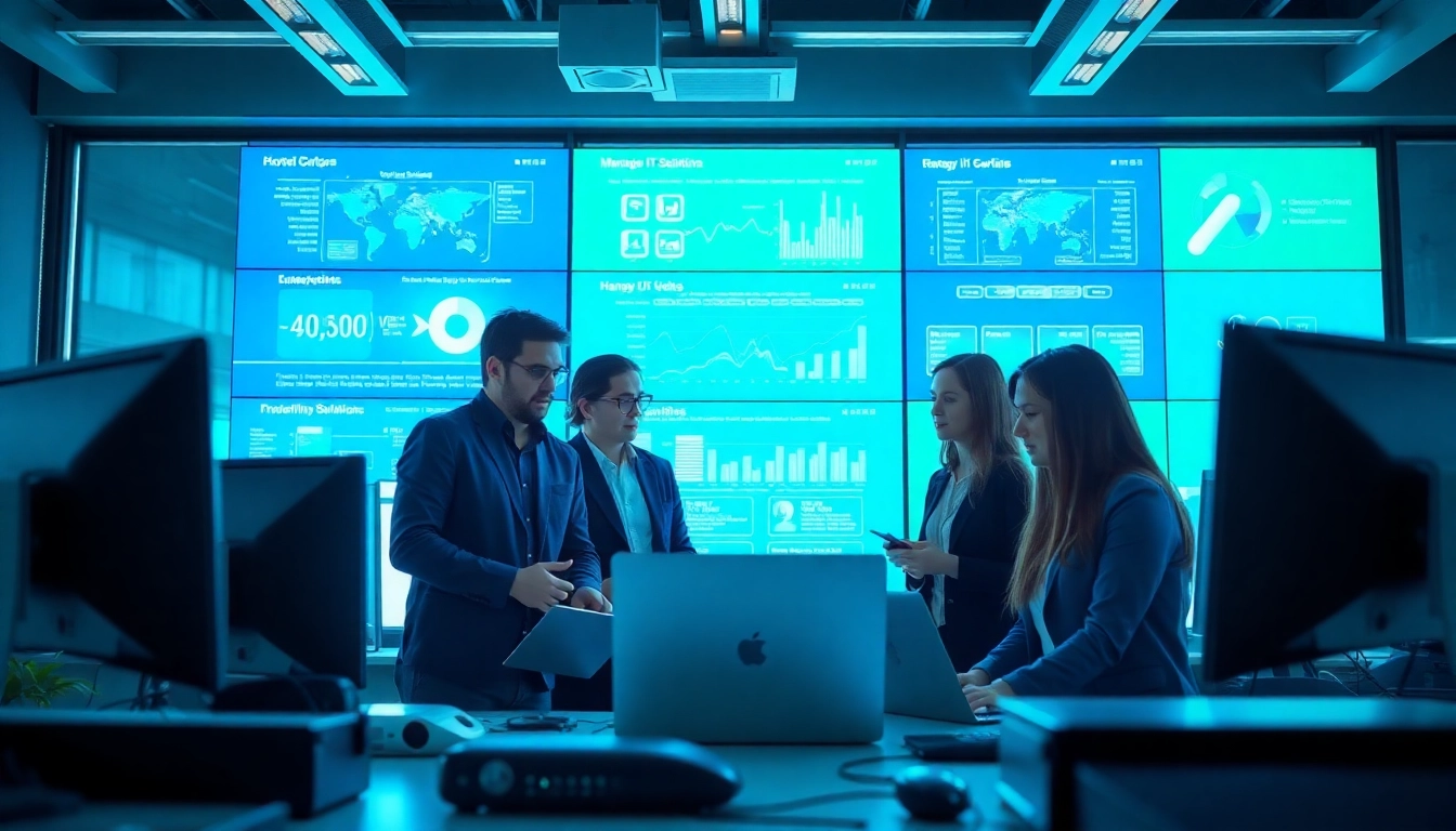 Enhance your technology with managed IT services Lakeland from a professional team collaborating in a modern office.