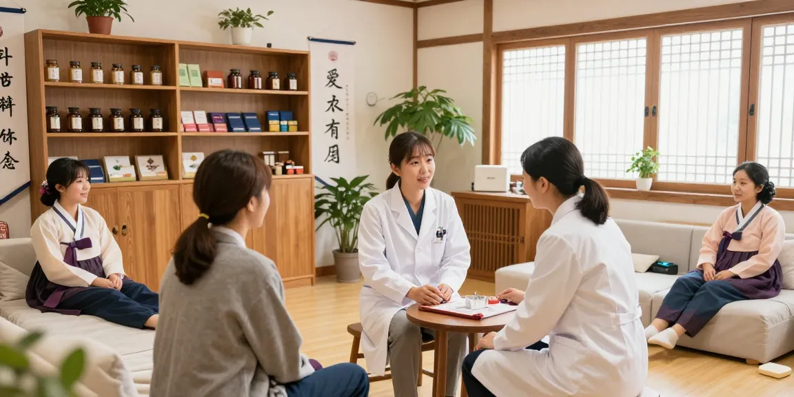 Patients receiving care at 영통한의원, highlighting holistic healing and traditional medicine.