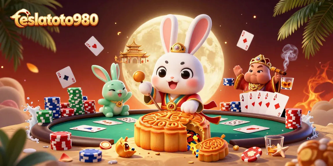 Engage with teslatoto980 as the moon rabbit crafts mooncakes revealing poker chips in an engaging casino fantasy.