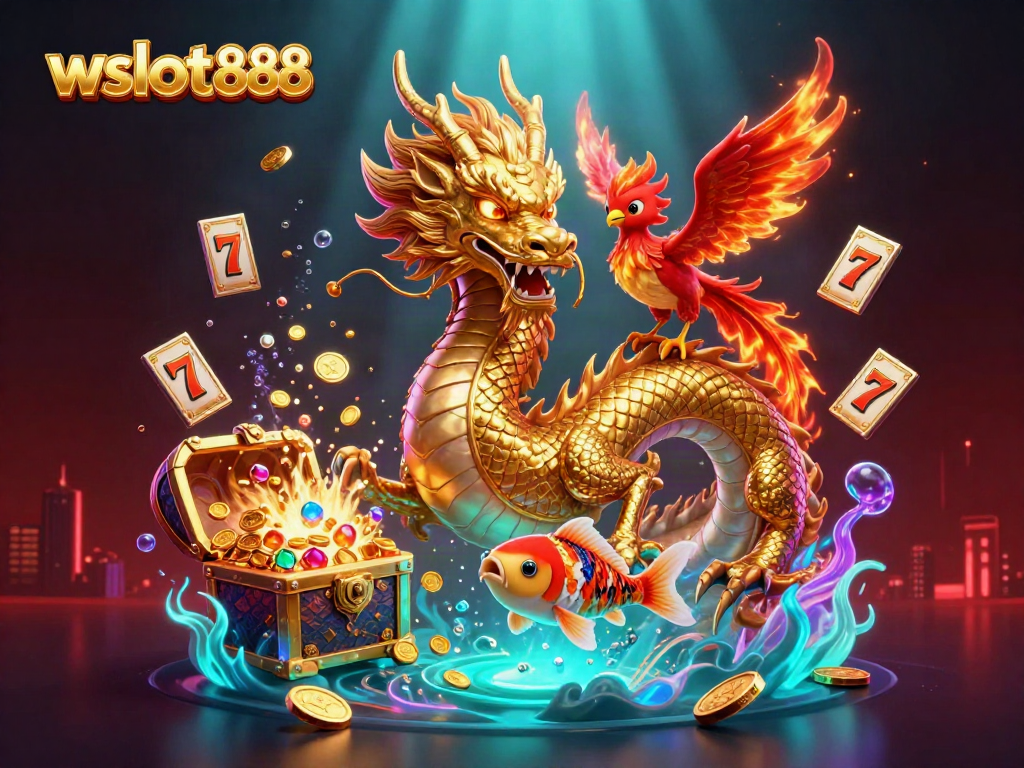 Menangkan jackpot dengan wslot888 dalam ilustrasi kasino underwater yang menakjubkan.