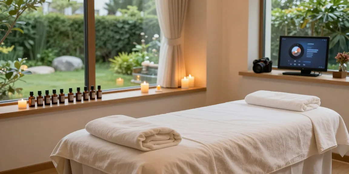 Relaxing massage room for 부산스웨디시 treatments with soothing ambiance and premium setup.