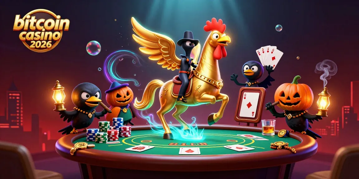 Gioca nel bitcoin casino 2026 con un gallo d'oro e compagnia tra fiches e carte
