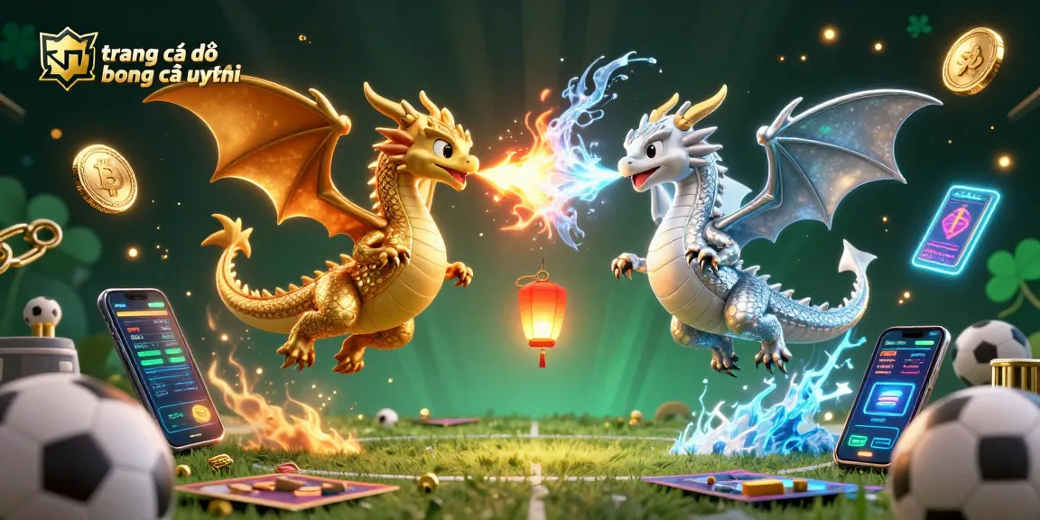 Engage in sports betting strategies with the trusted trang cá độ bóng đá uy tín illustrated by dynamic 3D dragons.