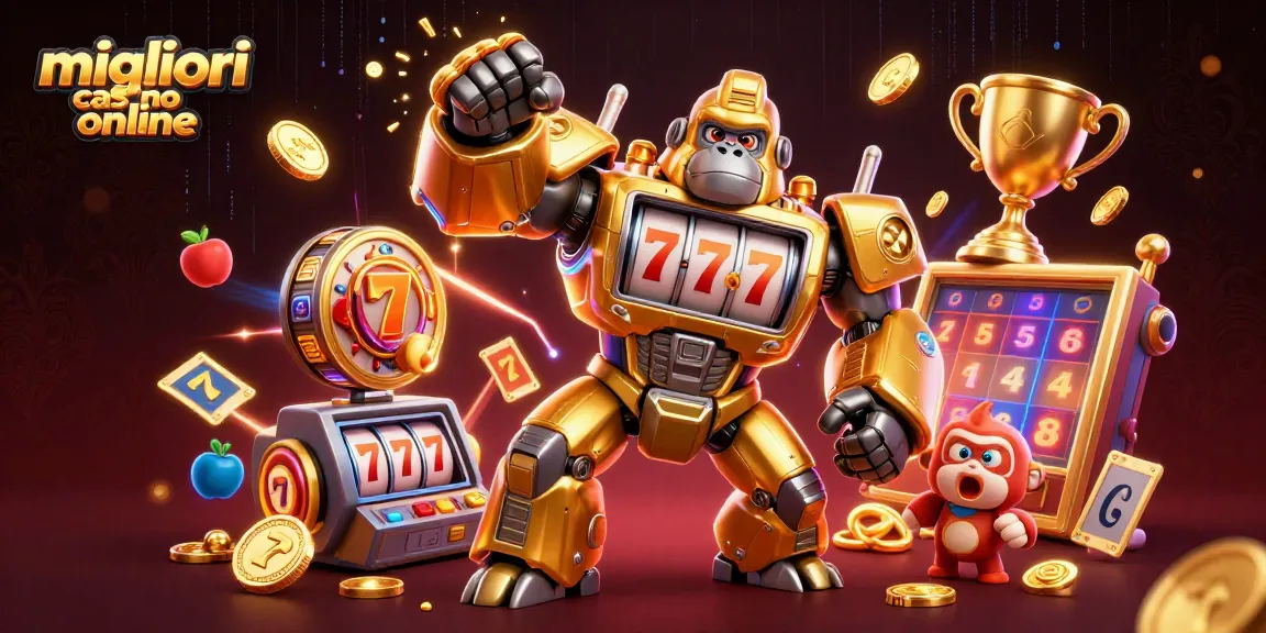 I migliori casino online presentano un mech gorilla d’oro nei giochi d’azzardo, ricco di dettagli dinamici