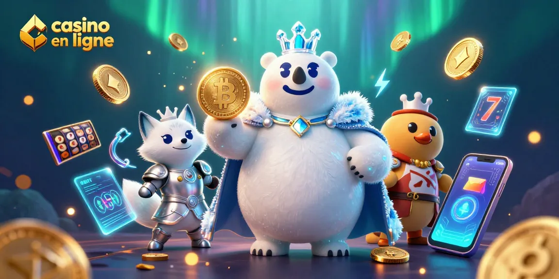Plongez dans l'univers du casino en ligne avec ce roi des glaces et son compagnon.