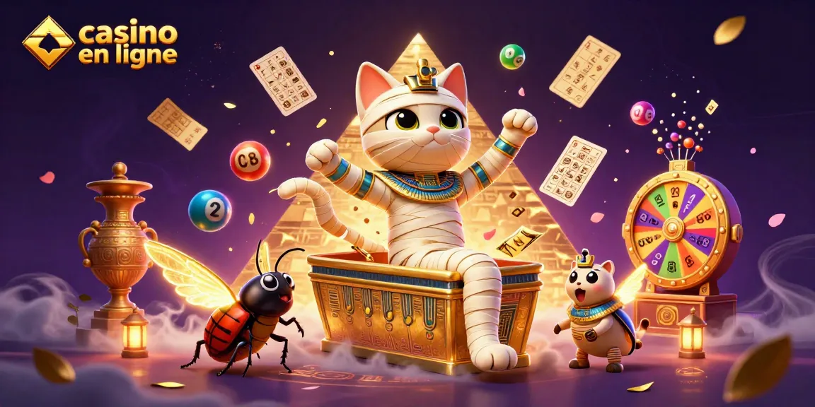 Jouez à des machines à sous captivantes au casino en ligne avec l'illustration 3D colorée.