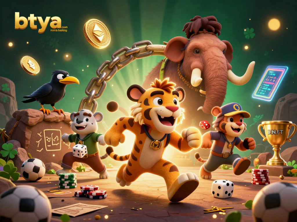 Engage in betya.com MMA betting with animated characters in a prehistoric casino setting.