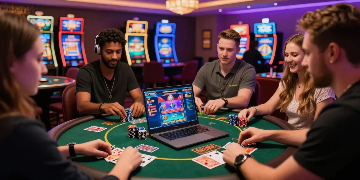 Explore exciting online gambling at non UK casino sites featured on https://rcnhca.org.uk with friends enjoying vibrant gameplay.