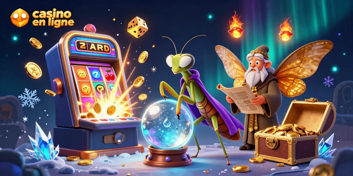 Visitez casino en ligne avec les symboles de jackpot, un dragon et des lucioles mystiques