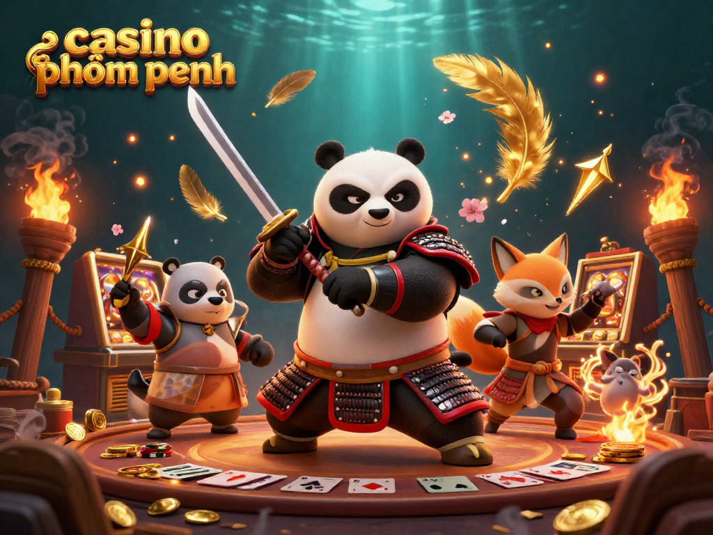 Experience thrilling action at casino phnom penh with dynamic samurai panda, ninja fox, and magical elements.