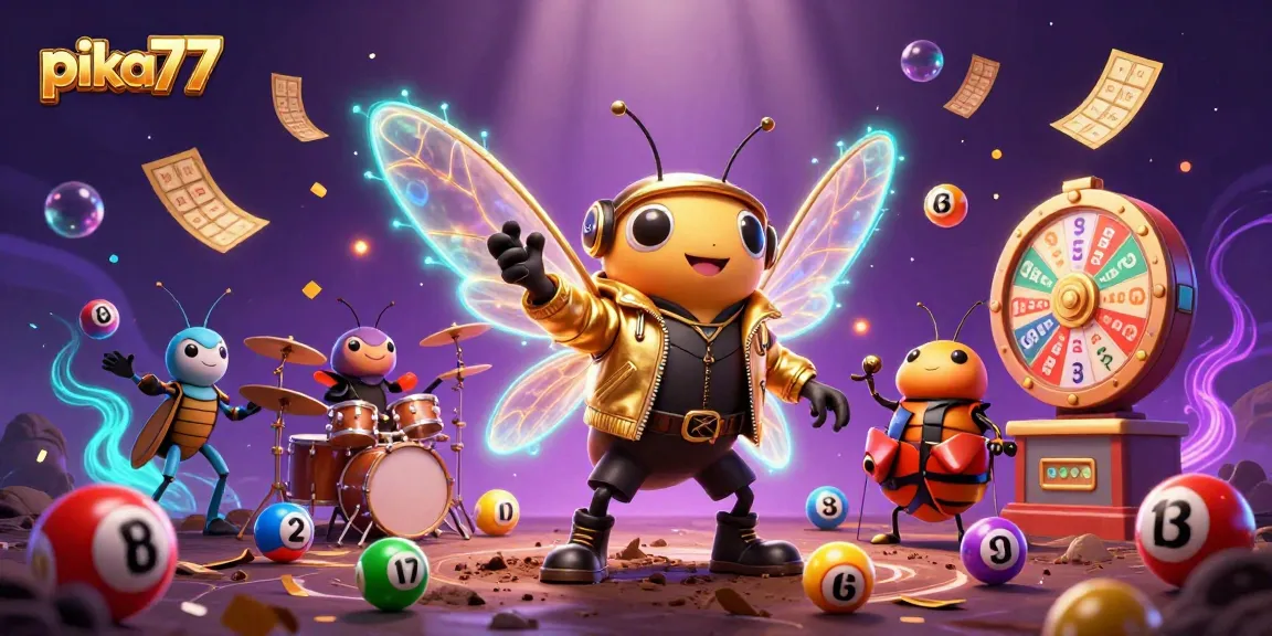 Pika77 engages players with vibrant lottery action featuring dynamic game elements and 3D characters.