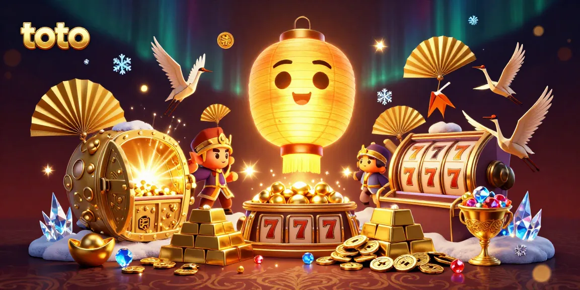 Experience the thrill of toto casino games with engaging slot reels and vibrant characters.
