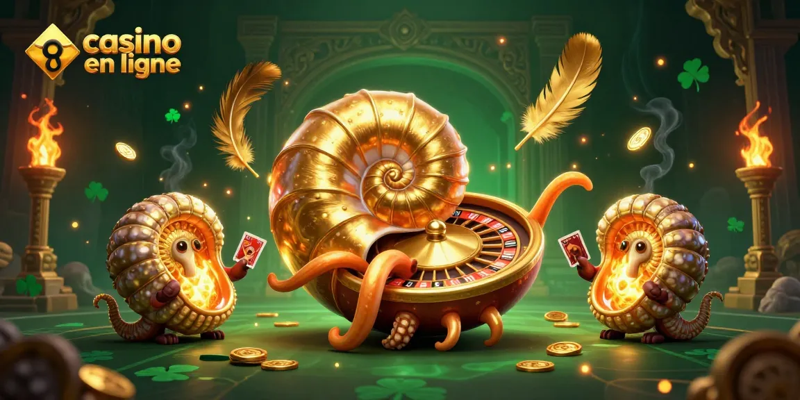 Jouez à des jeux passionnants de casino en ligne avec un nautilus géant et des trésors dorés