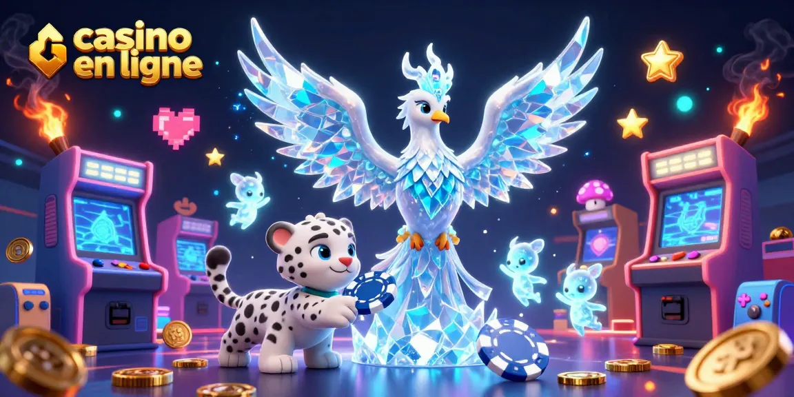 Jouer à casino en ligne avec un phoenix de glace et un léopard des neiges.