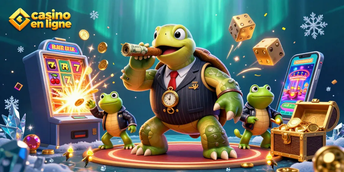 Profitez du meilleur casino en ligne avec une ambiance festive et des personnages expressifs.