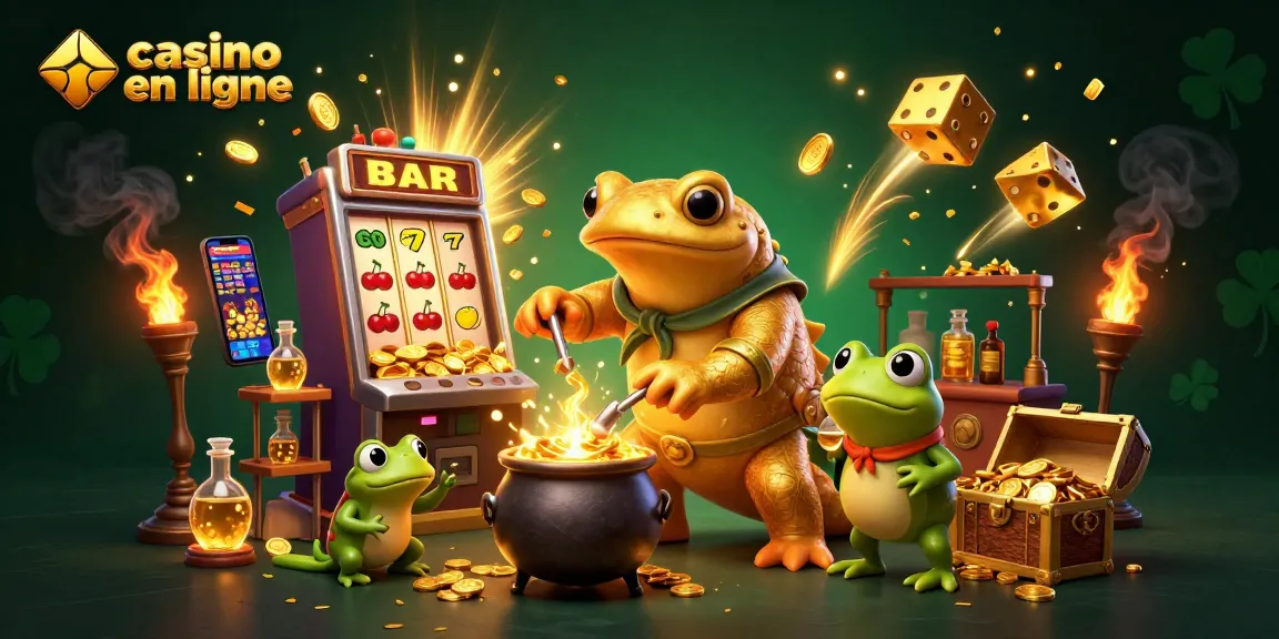 Rejoignez l'excitation des jeux de casino en ligne avec un alchimiste transformant des métaux en pièces d'or.