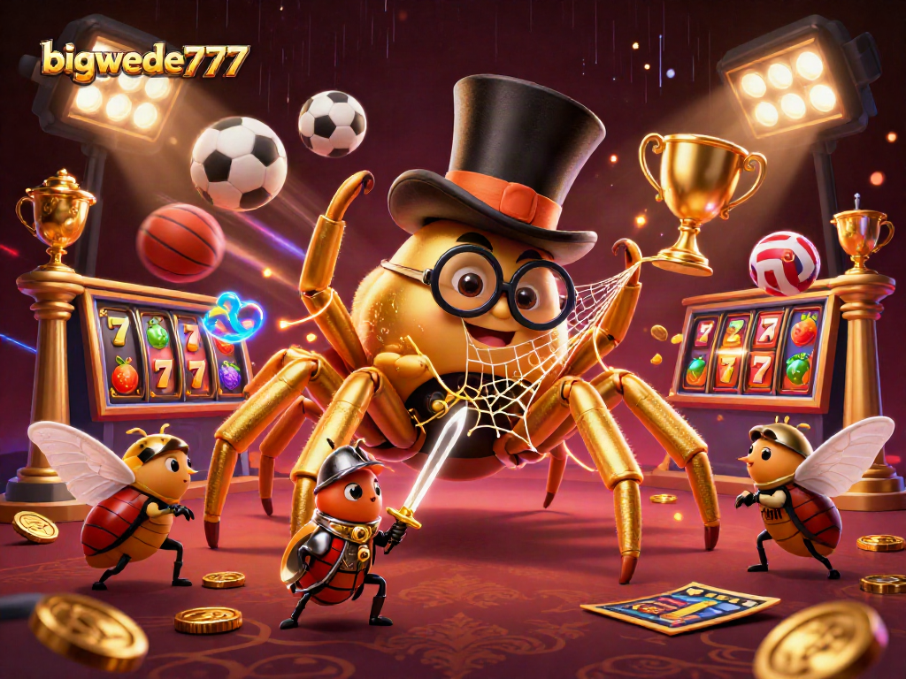 Experience bigwede777 with thrilling slot action featuring fantastical characters in a vibrant casino scene.