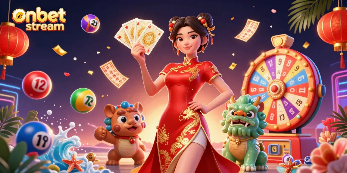Experience excitement with onbet stream showcasing vibrant gaming elements amidst a dazzling casino scene.