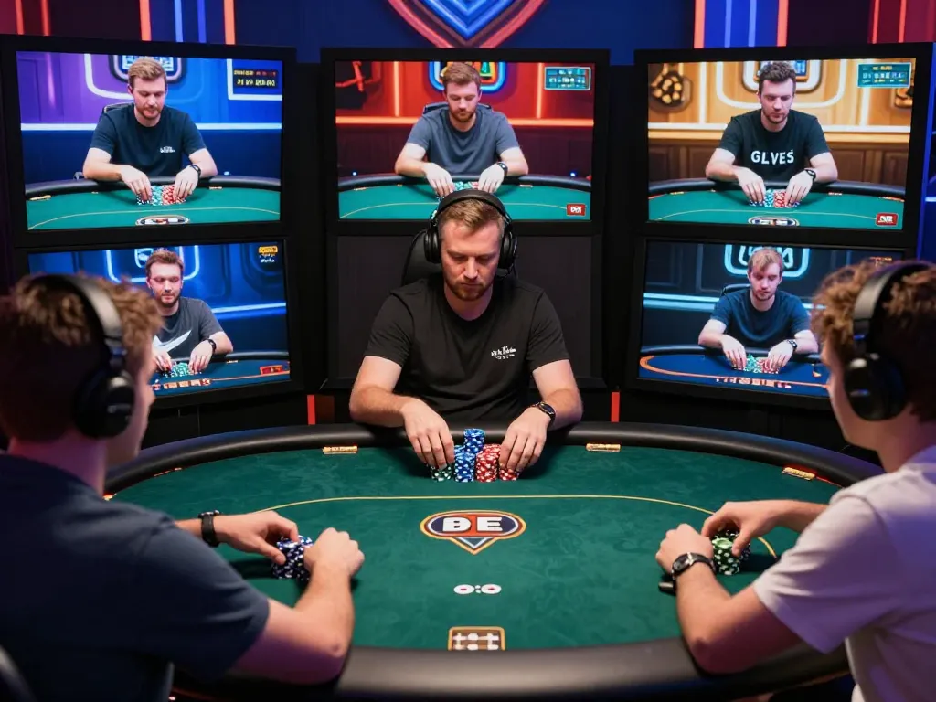 Permainan poker online yang menarik menampilkan praktik taruhan strategis pemain dan chip poker