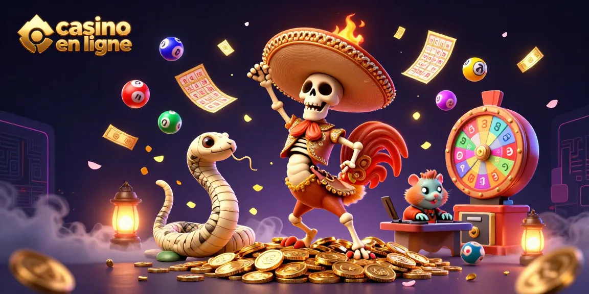 Vibrez avec des jeux de casino en ligne grâce à notre scène festive remplie de personnages colorés.
