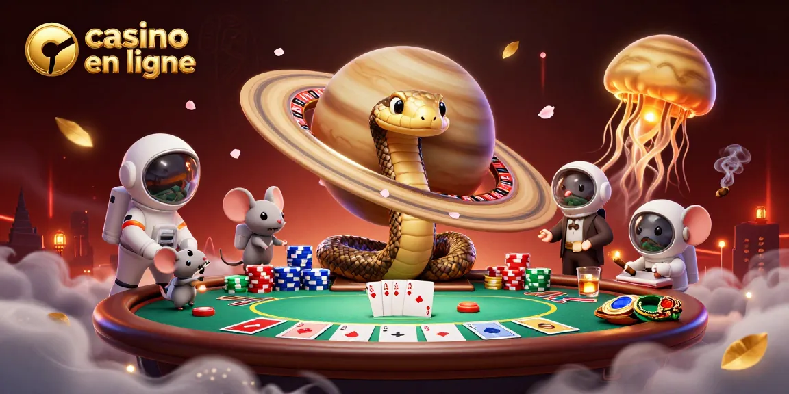 Placer des paris sur le casino en ligne avec des astronautes sur les anneaux de Saturne.