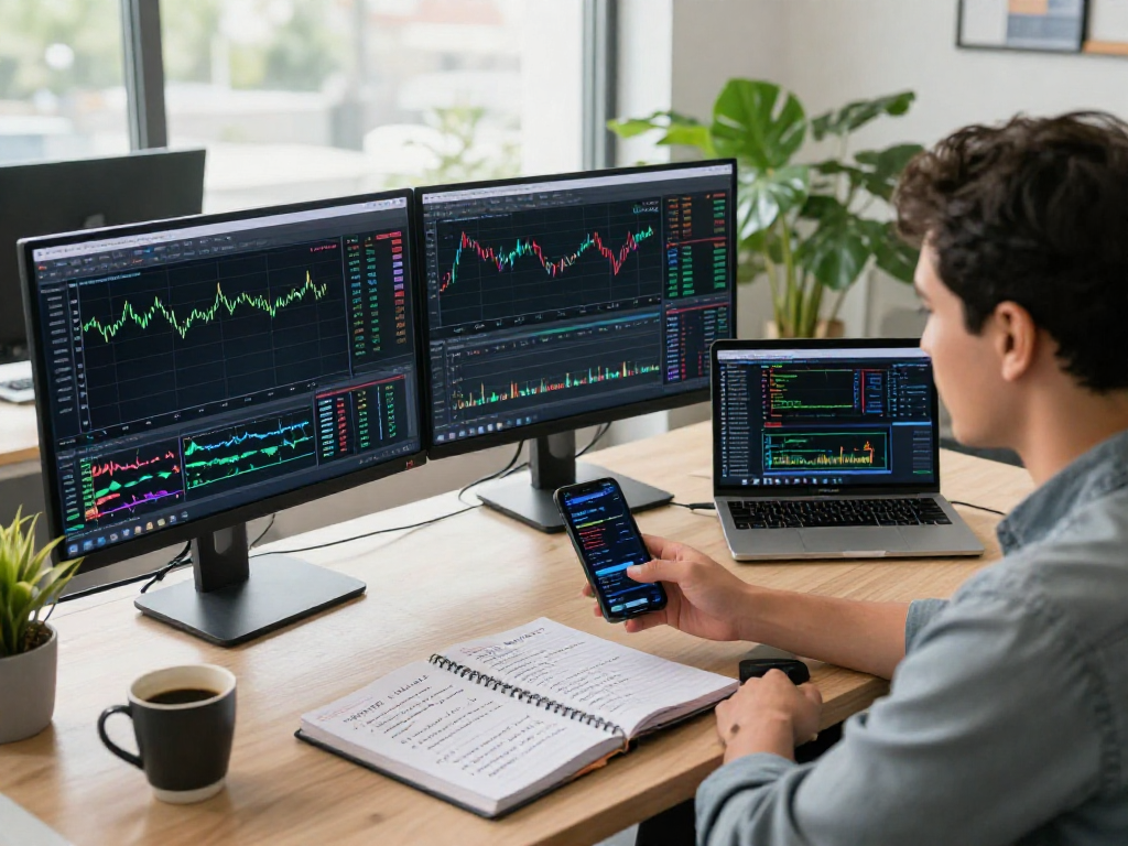 MetaTrader 5 交易者在现代工作空间分析市场数据与策略