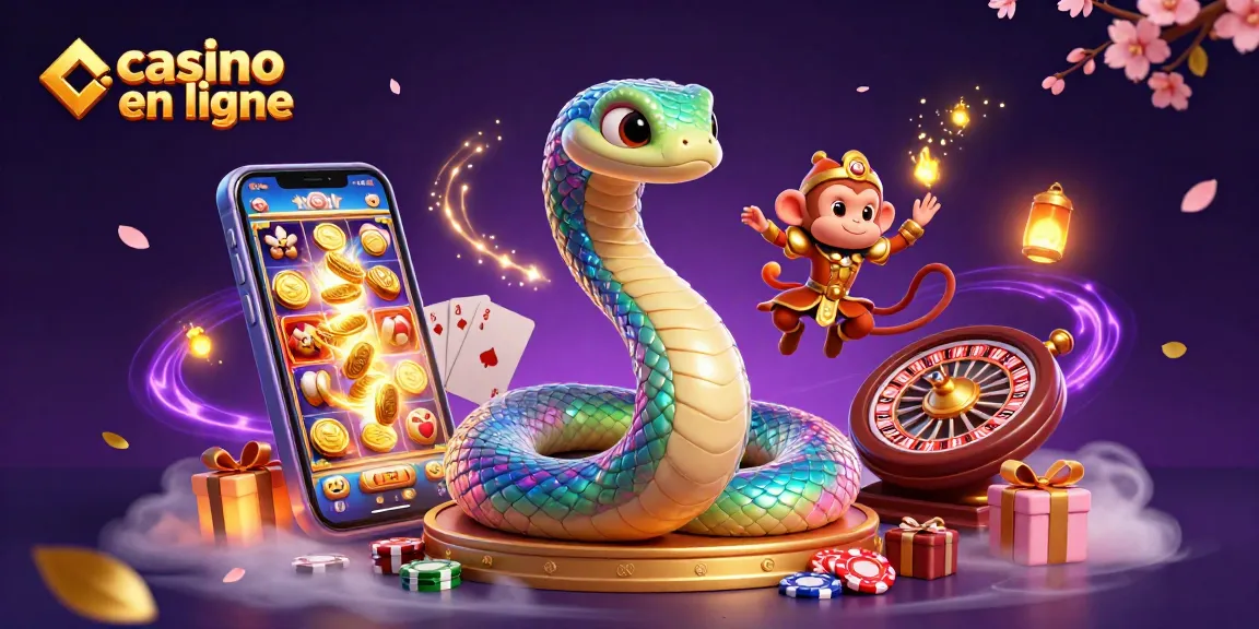 Découvrez l'expérience captivante d'un casino en ligne avec des éléments de jeux et des personnages colorés.