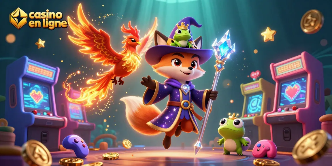 Profitez d'une expérience immersive avec ce casino en ligne où des personnages enchanteurs interagissent à travers des machines à sous colorées.