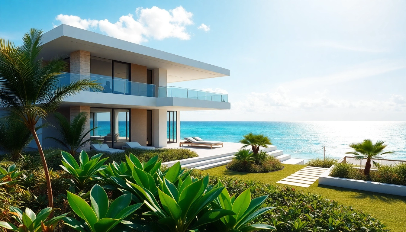 Showcase of the Orleans Cape beachfront property highlighting modern architectural design.