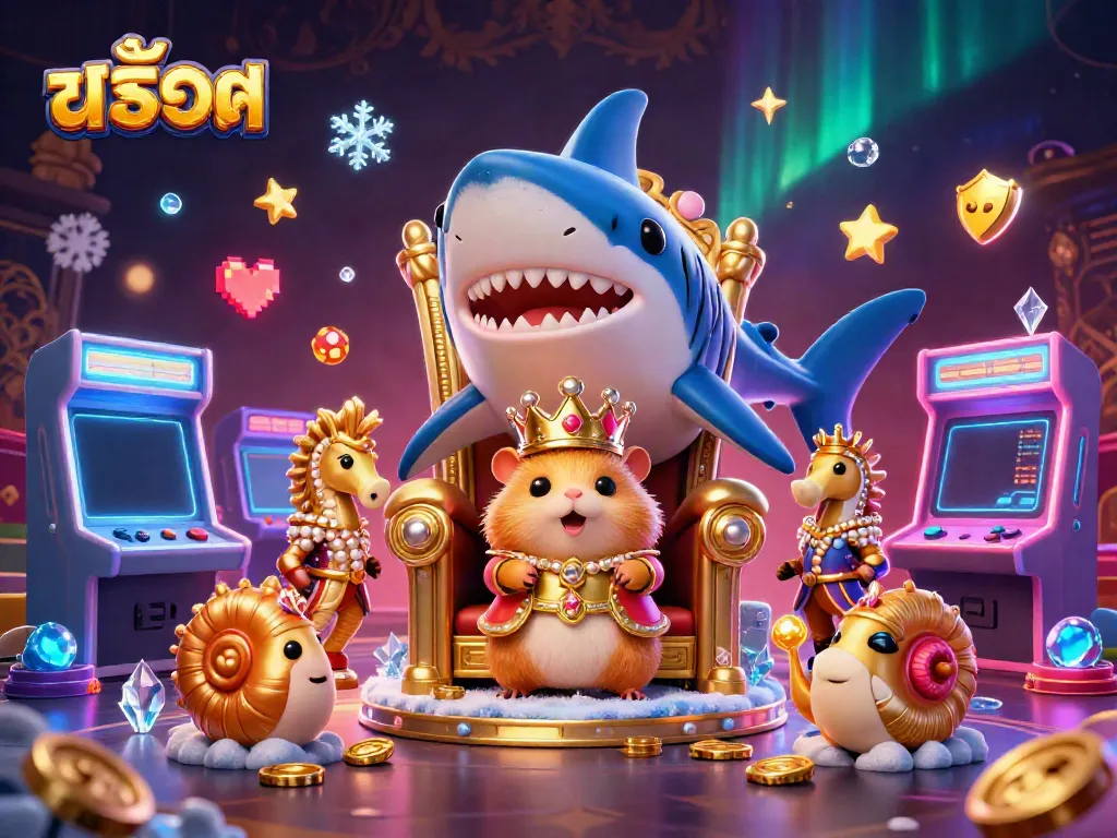 Experience the excitement of สล็อต with a fierce hamster king in a vibrant gaming world.