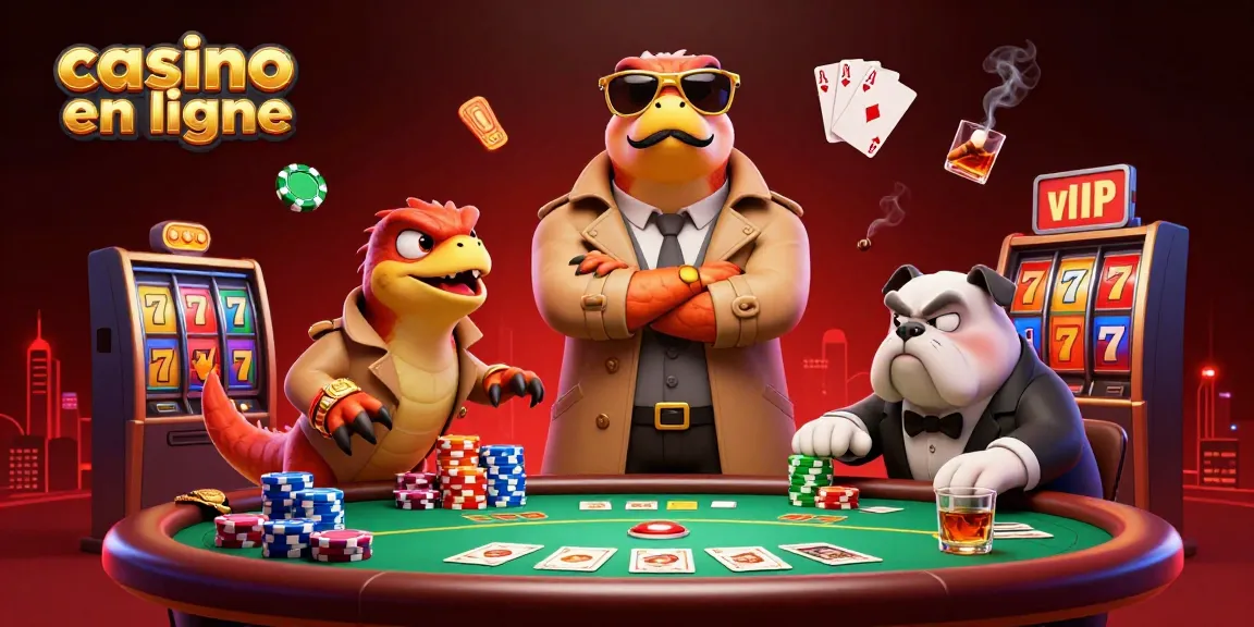 jouez à casino en ligne avec des raptors déguisés en personnages dans un lounge VIP