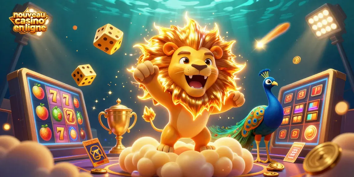 Visualisez un nouveau casino en ligne captivant avec un lion solaire et des rouleaux remplis de jackpots.