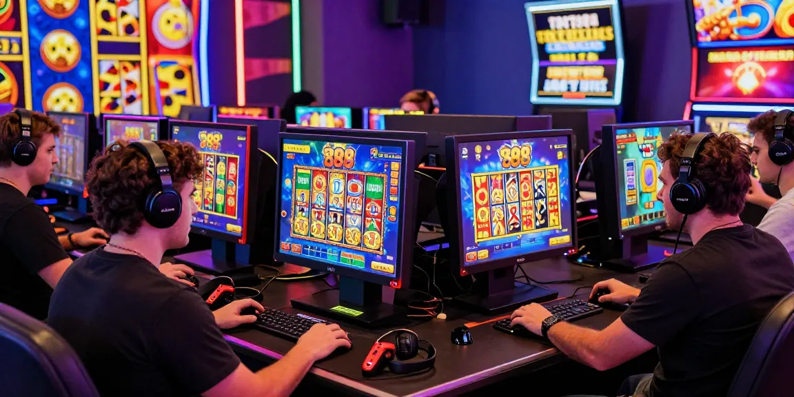 Players enjoying a lively online slot88 game session with vibrant graphics and engaging atmosphere.