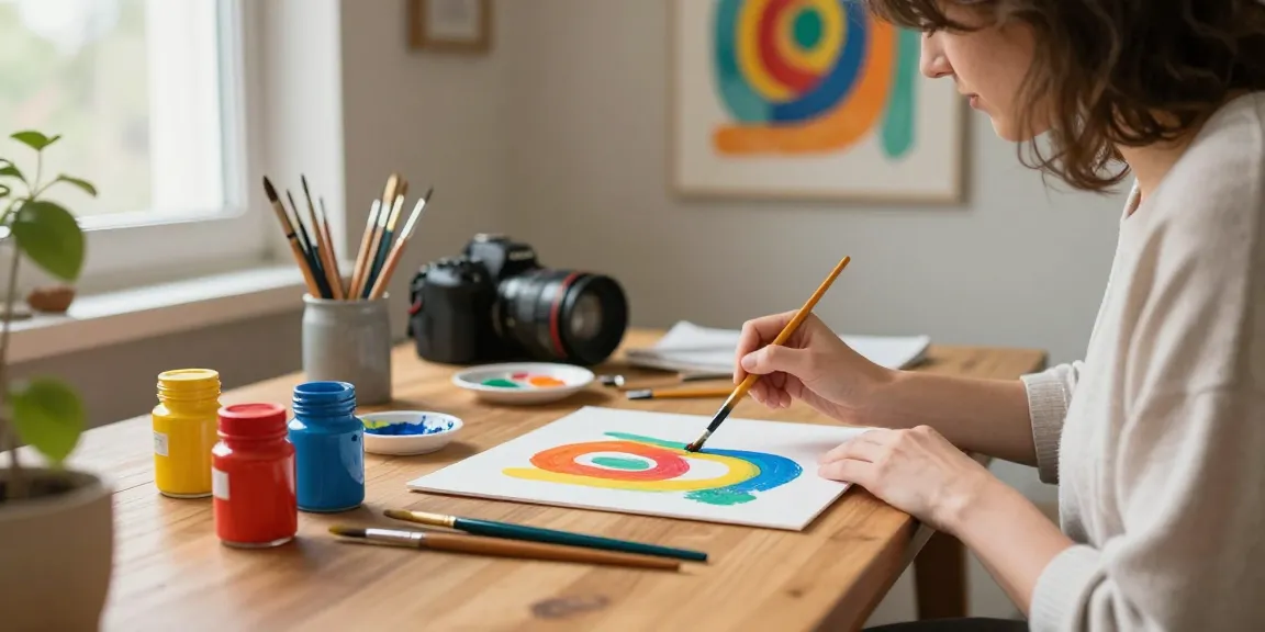 Engaging number painting activity, showcasing vibrant colors and creative process.