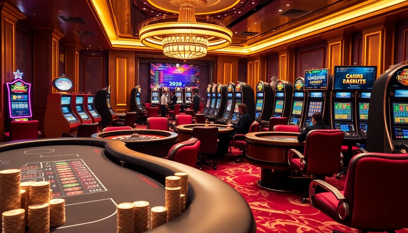 Vivez l'excitation du casino en ligne 2026 avec des tables vibrantes, des jetons et des joueurs en action.
