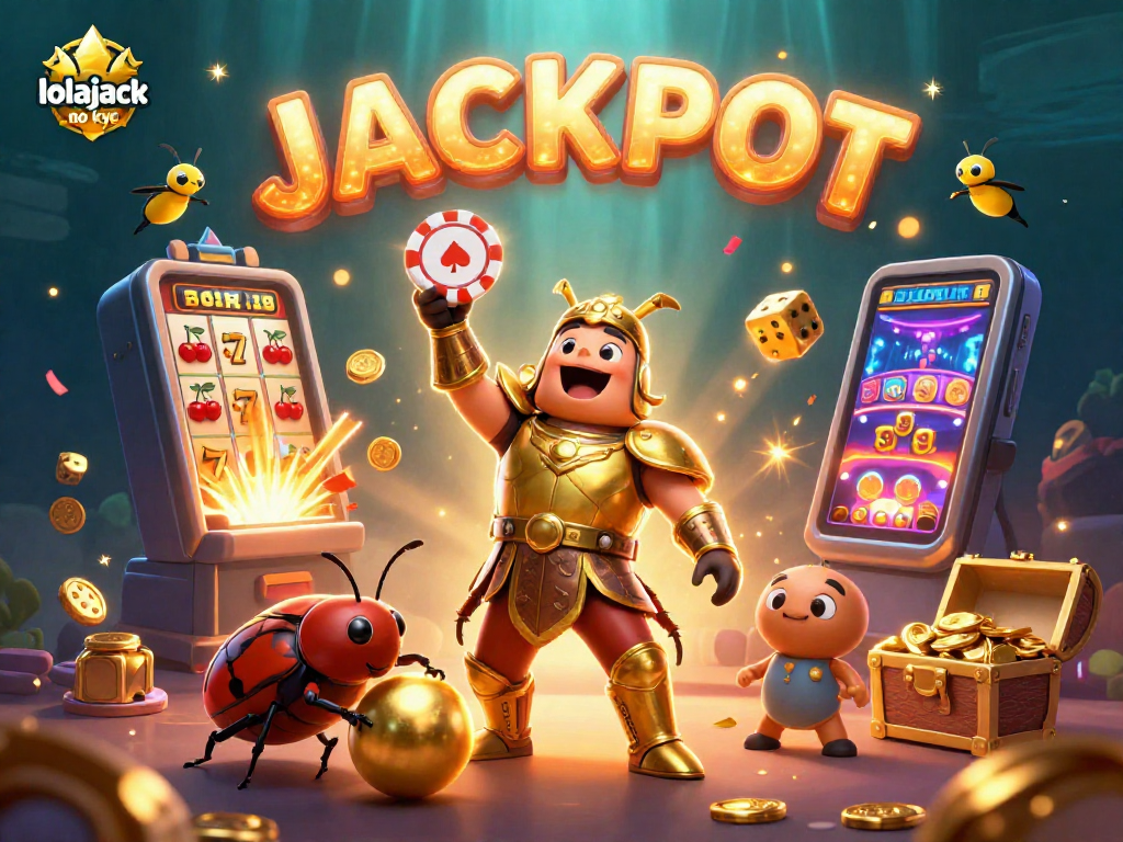 Engage in thrilling gameplay at lolajack no kyc with a vibrant jackpot scene featuring symbol-rich excitement.