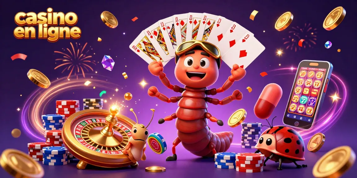 Jouez dans un casino en ligne avec des cartes, des jetons et un croupier amusant en 3D.