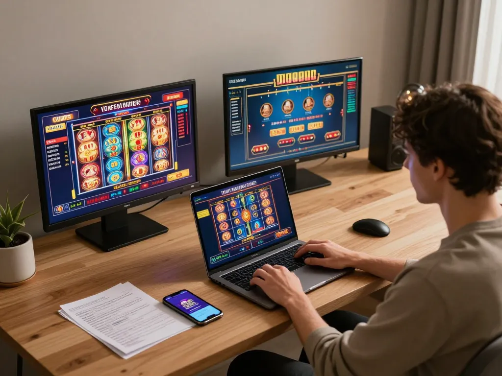 Engaging in online gambling at home with the migliori casino online esteri interface displayed