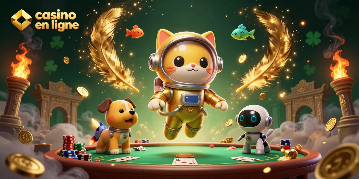 Gagnez avec des jeux de casino en ligne dans une scène dynamique aux éléments riches.