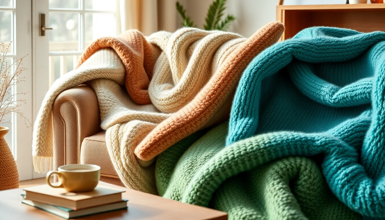 Fleece stoffen op een comfortabele fauteuil voor een gezellige sfeer.