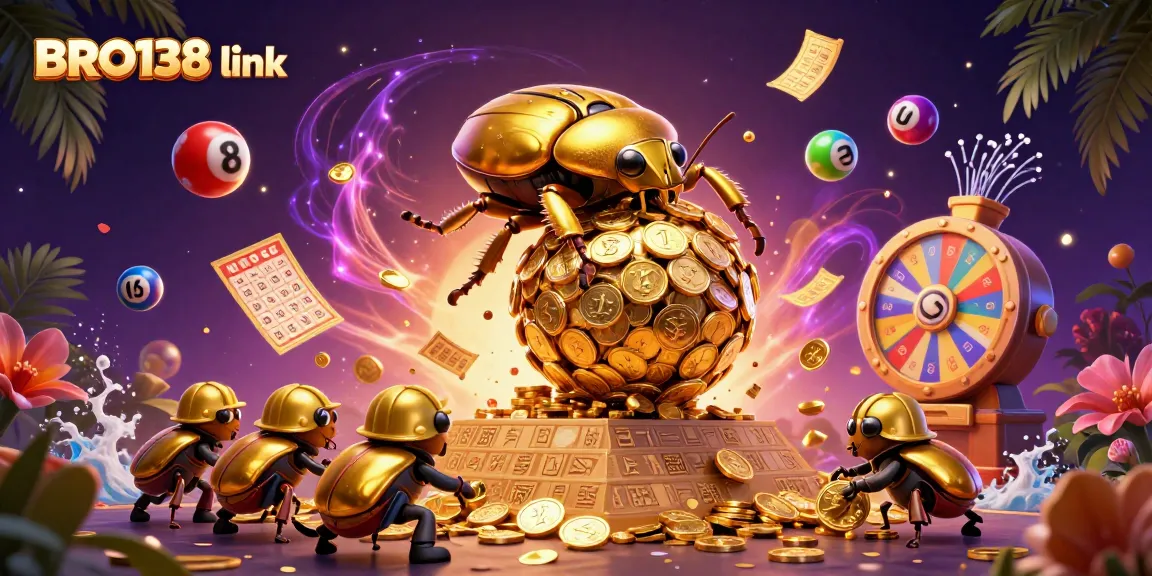 Experience the thrill of gaming with BRO138 link, showcasing vibrant characters and dynamic casino elements.